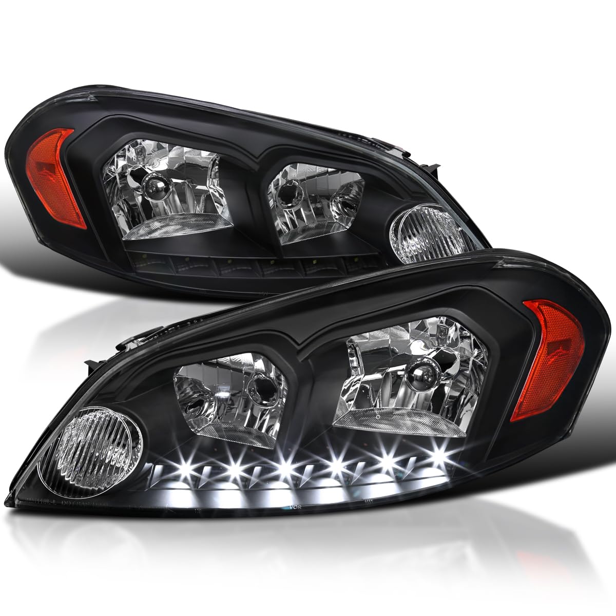 Amazon.co.jp: Spec-D チューニング ブラック クリア SMD LED ヘッド